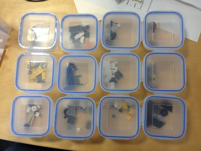 Boxes of Lego kits